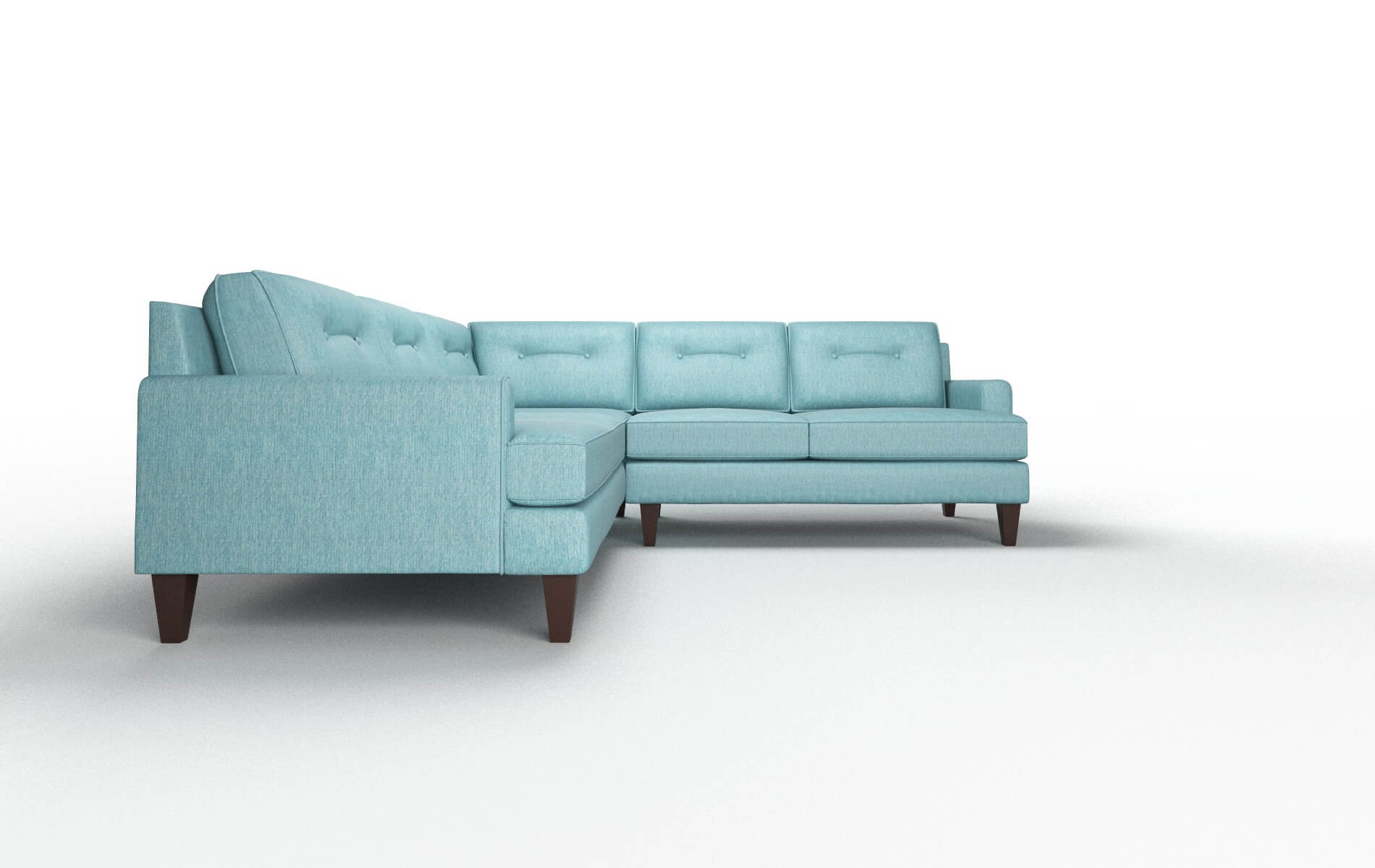 Nile Sectional - Cosmo Turquoise