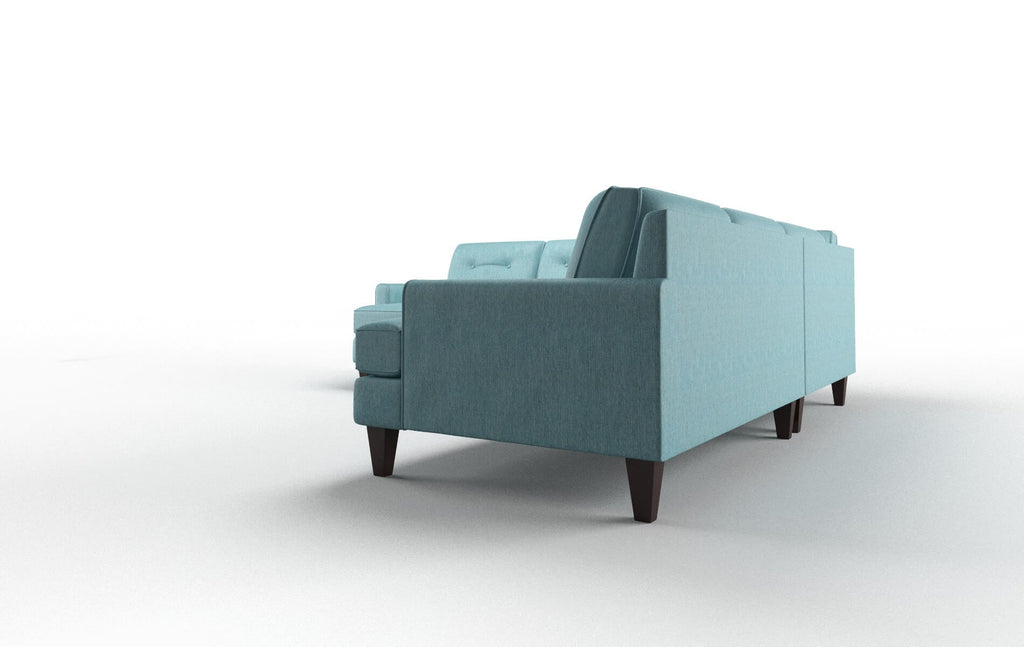 Nile Sectional - Cosmo Turquoise