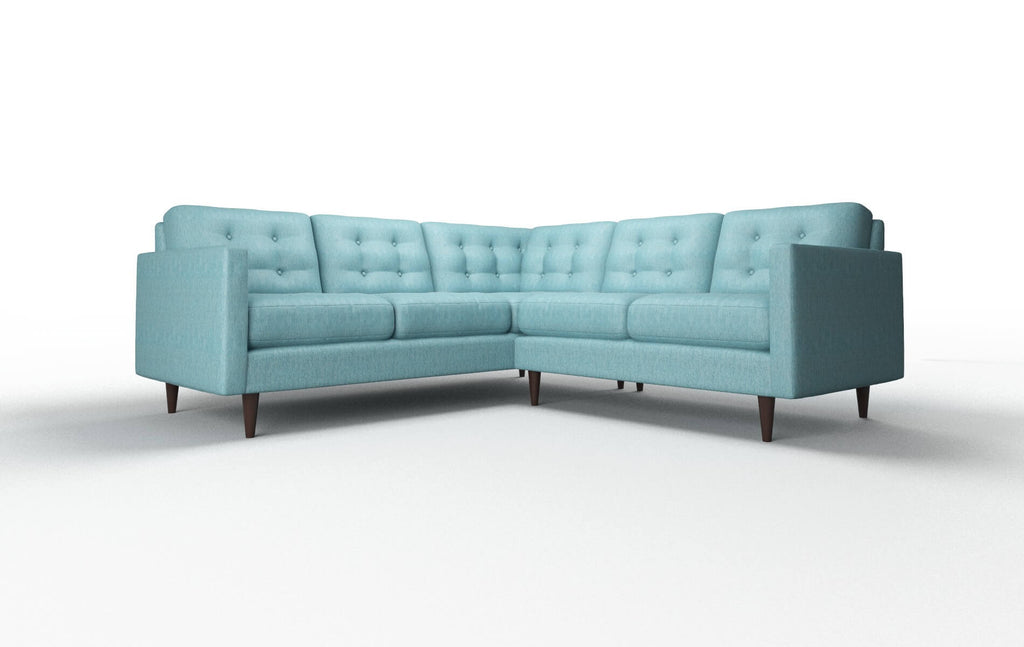 Oliver Sectional - Cosmo Turquoise