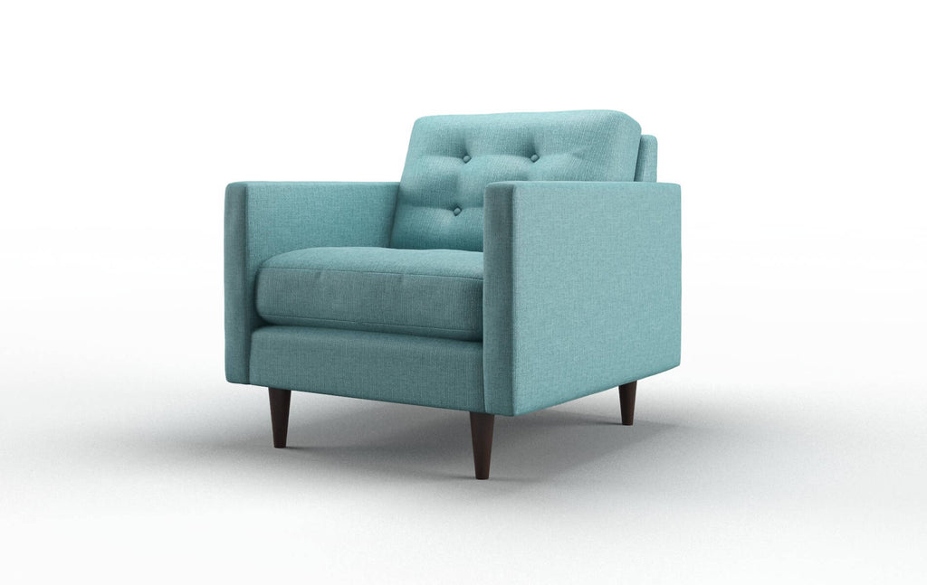 Oliver Chair - Parker Turquoise