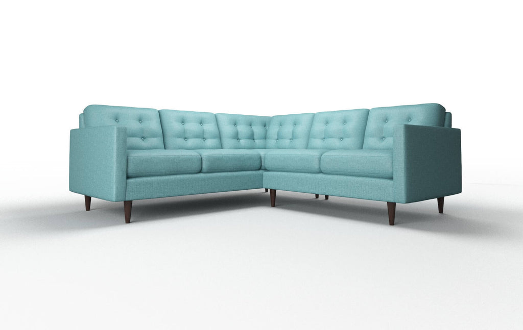 Oliver Sectional - Parker Turquoise