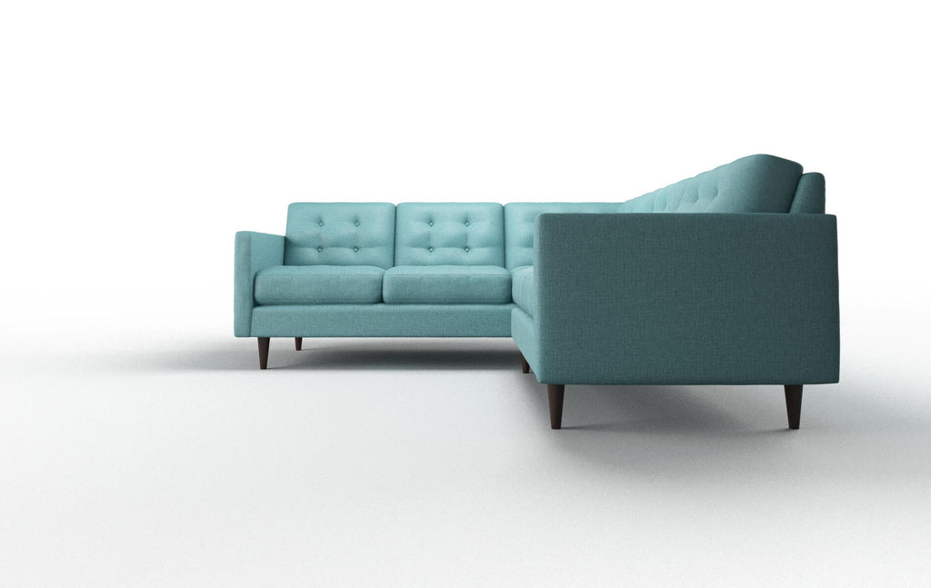 Oliver Sectional - Parker Turquoise