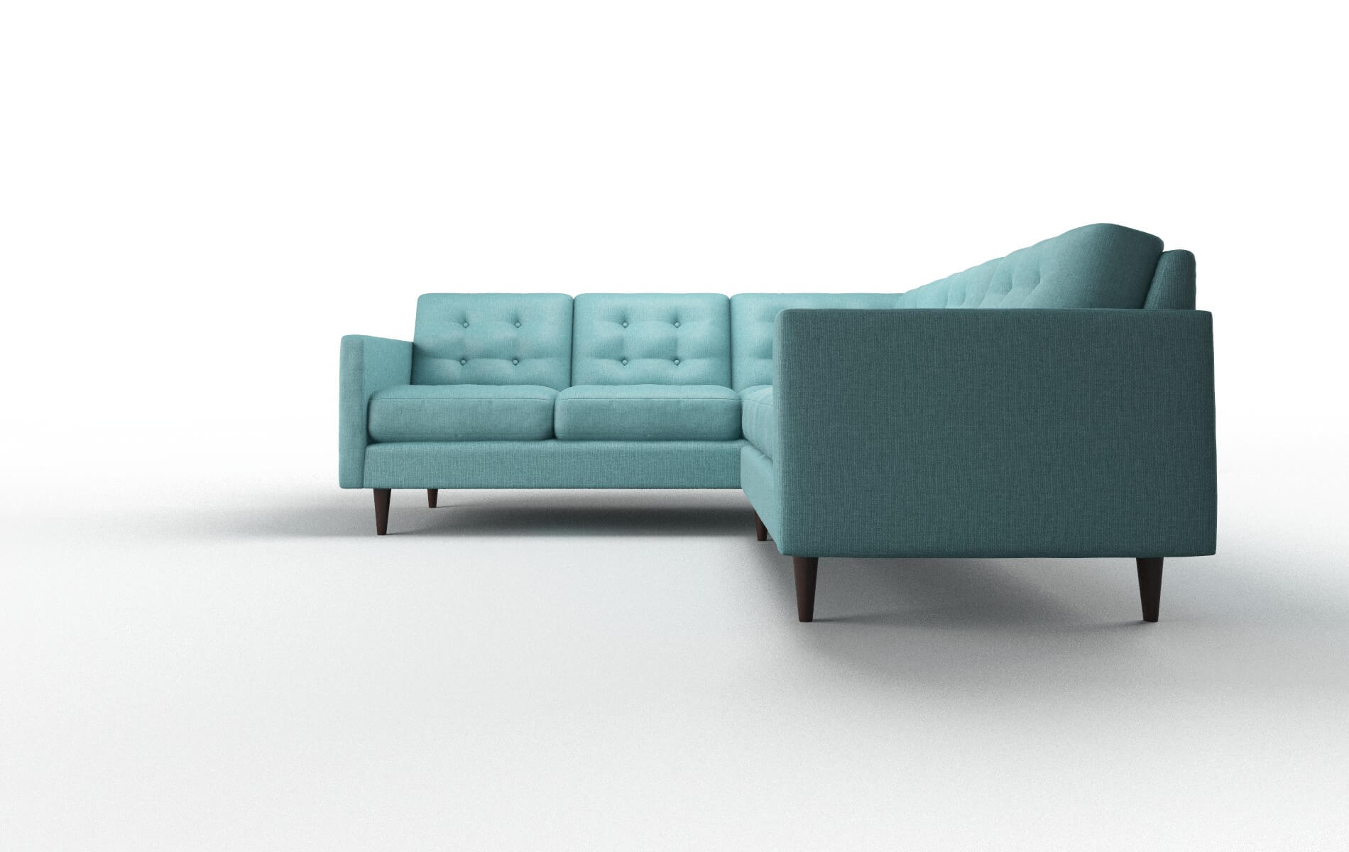 Oliver Sectional - Parker Turquoise