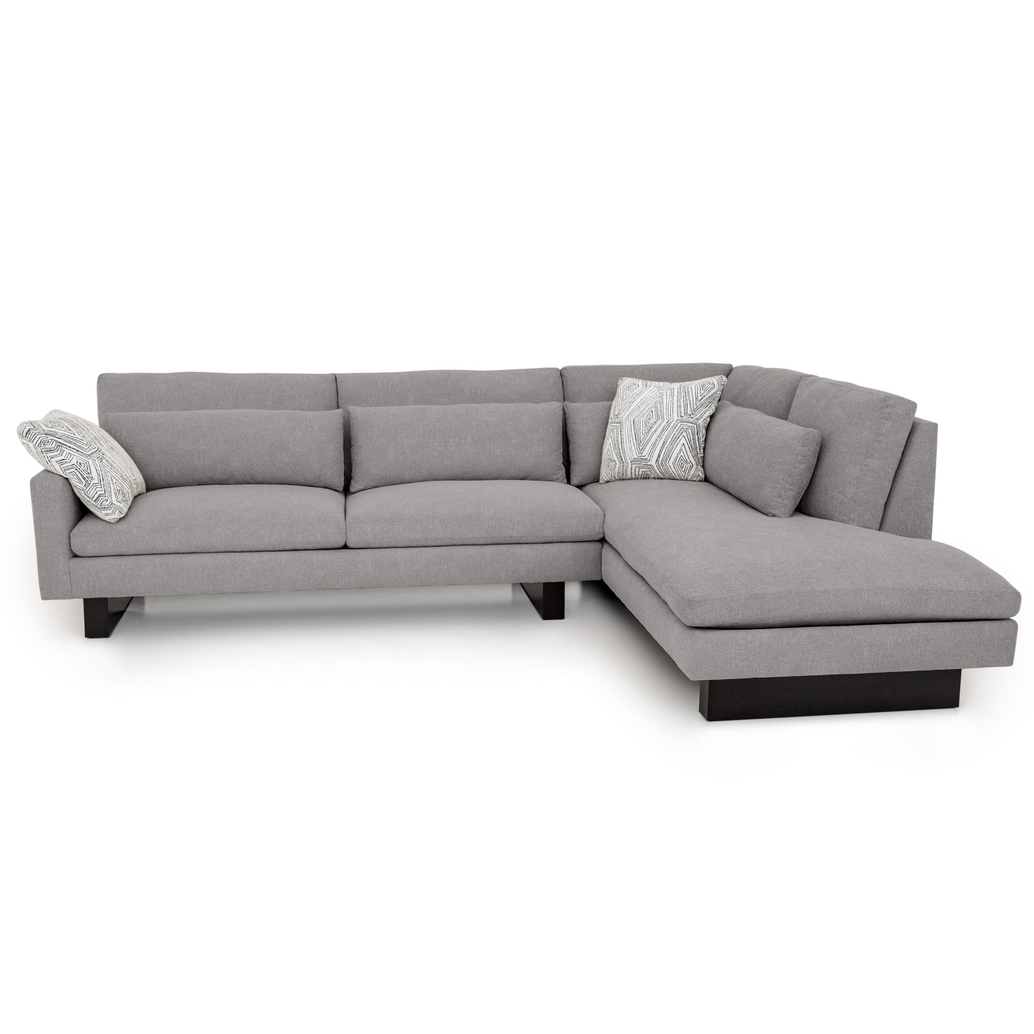 Spalding Sectional - Catalina Silver