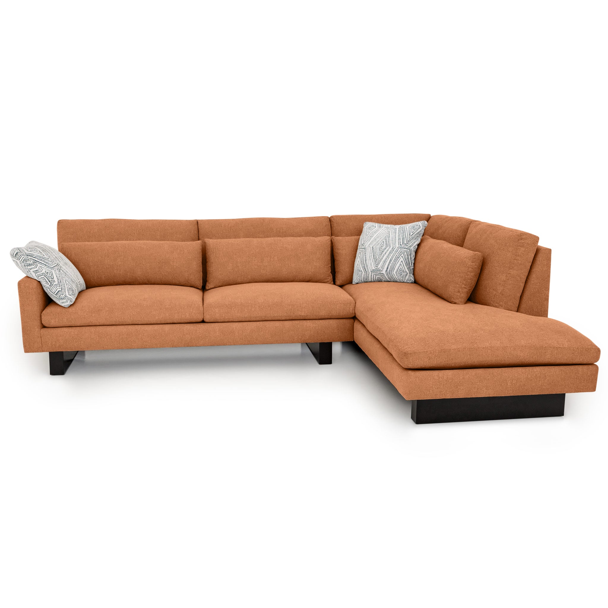 Spalding Sectional - Hepburn Appricot