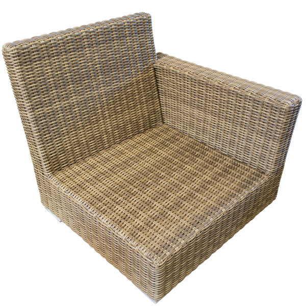 Aspen 5 Piece Sectional - Outdoor Wicker - - Greathouse