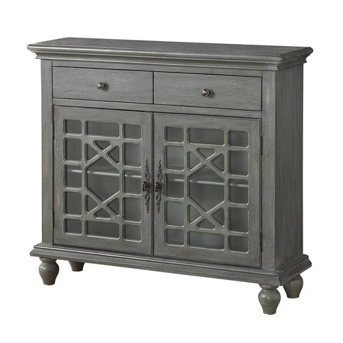 Parker 2 Drawer Cupboard - Texture Gray - accent pieces - - Greathouse