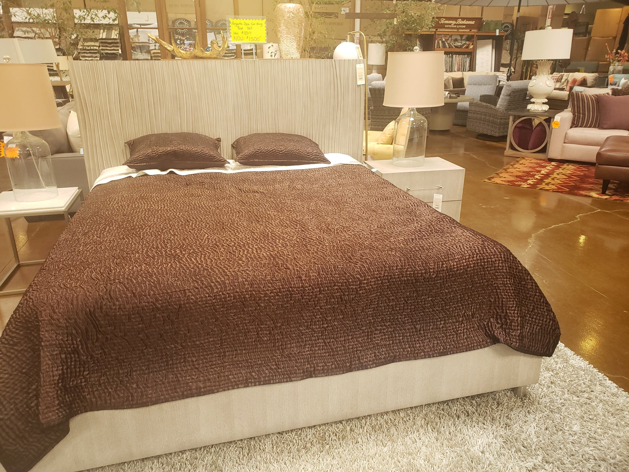 SOLD: Argento Cal King Bed Set - Floor Model Sale - - - Greathouse