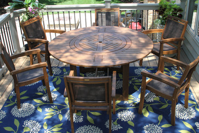 La Jolla 7 Piece Round Dining Table Set