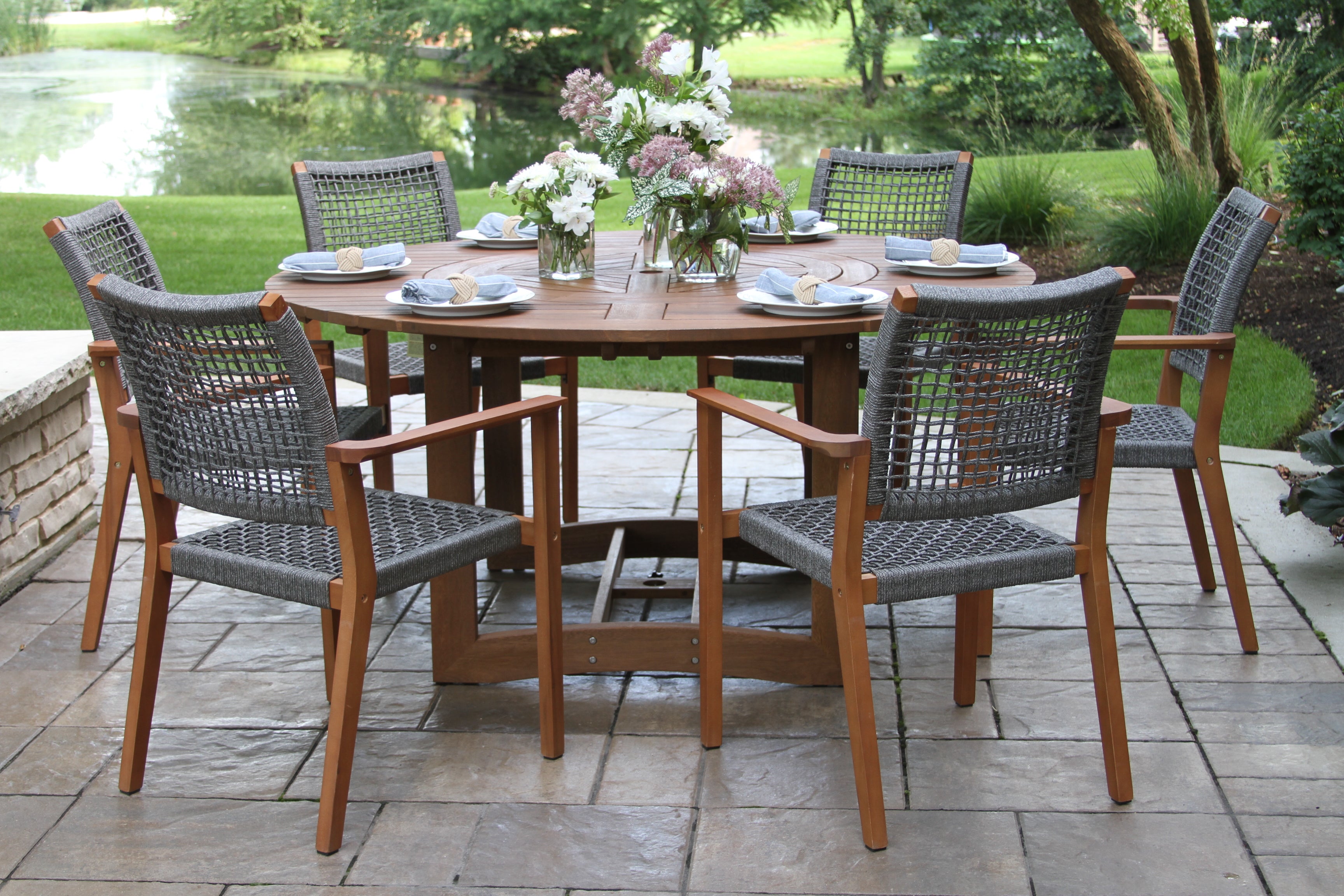 La Jolla 7 Piece Round Dining Set - SAVE 25%