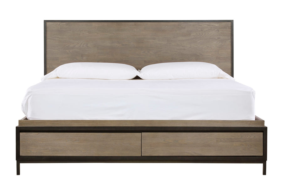 SPENCER Queen Storage Bed - Chalkboard Finish