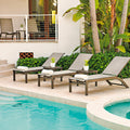Kendall Sling Stackable Armless Chaise Lounges - Outdoor Chaise Lounges - - Greathouse