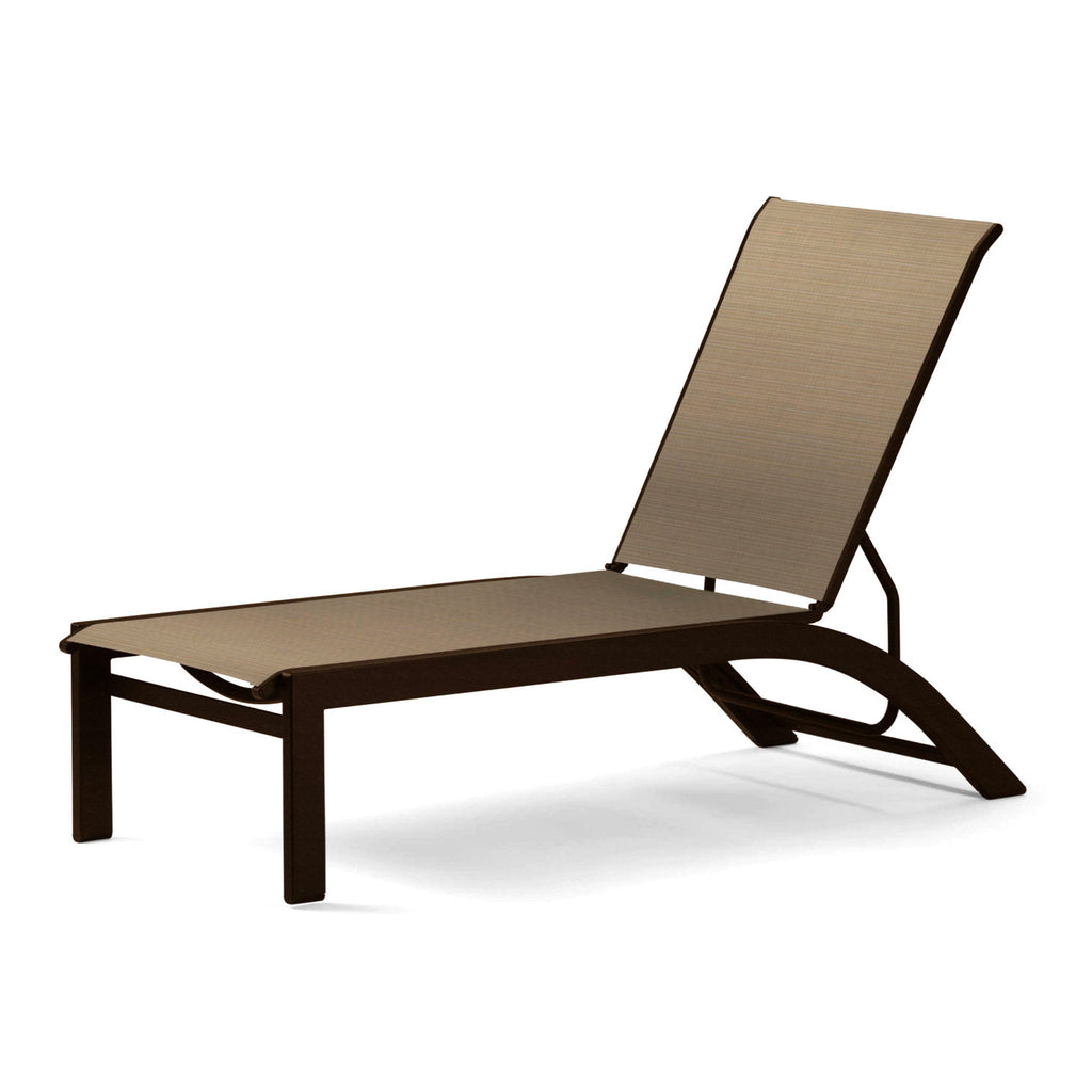 Kendall Sling Stackable Armless Chaise Lounges - Outdoor Chaise Lounges - - Greathouse