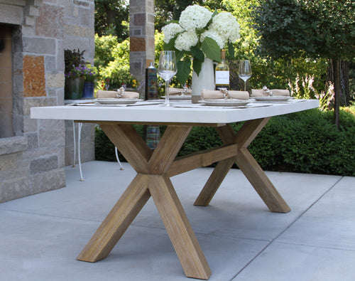 La Jolla Wash Rectangular Dining Table - Outdoor - - Greathouse