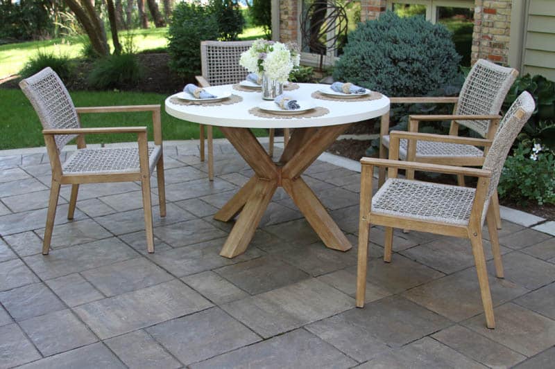 La Jolla Wash 48" Round Dining Table