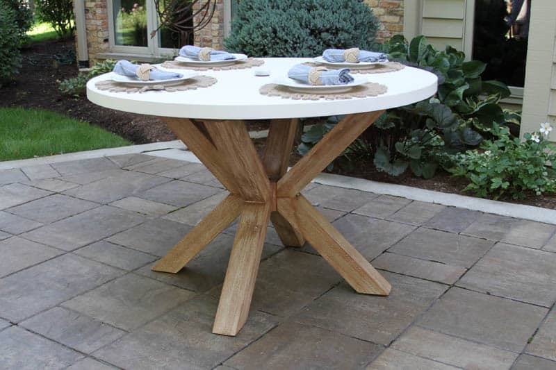 La Jolla Wash 48" Round Dining Table