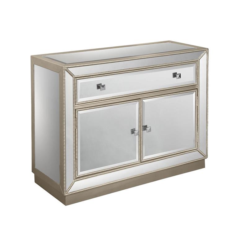 Mirrored 2 Door Cabinet
