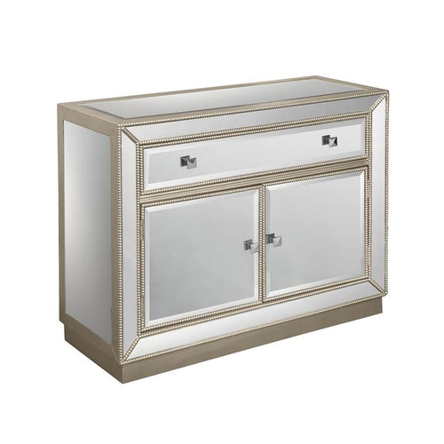 Mirrored 2 Door Cabinet - accent pieces - - Greathouse
