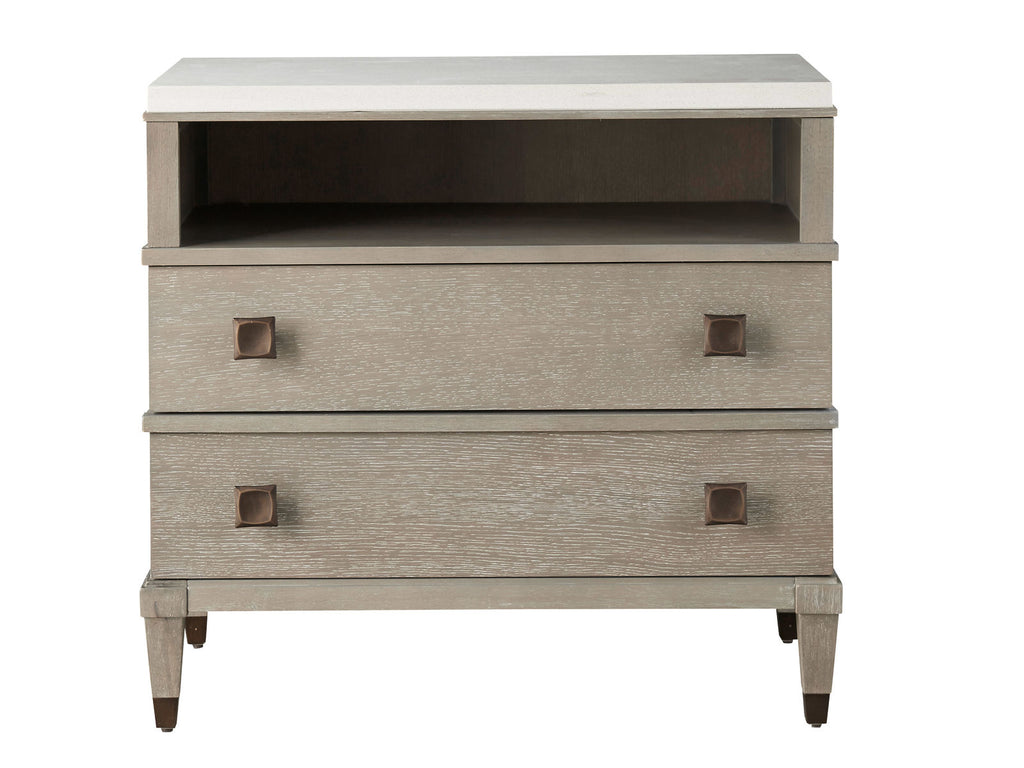Playlist two Drawer Nightstand Smoke - Nightstands - - Greathouse