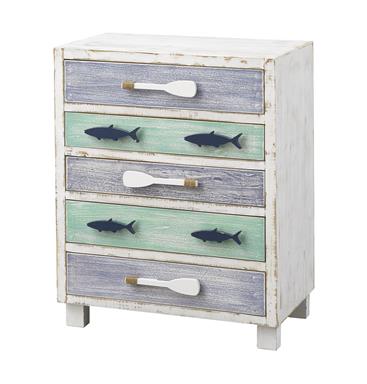 Coastal 5 Drawer Chest