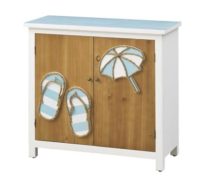 Coastal 2 Drawer Cabinet