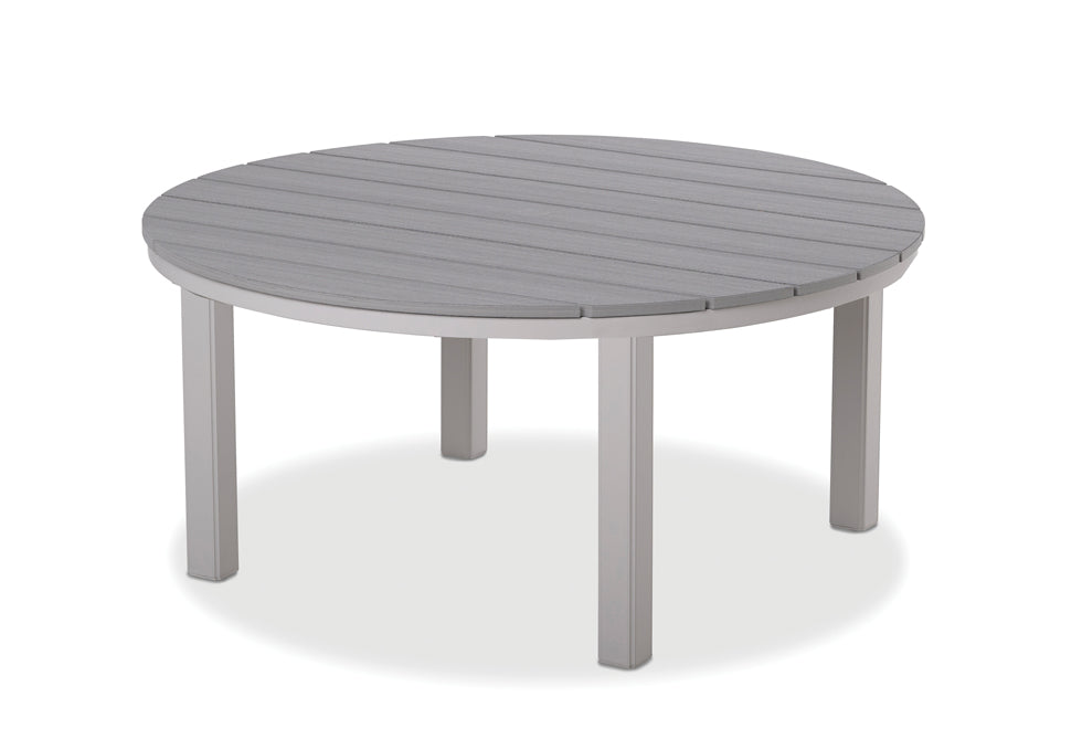 54" Rustic MGP Round Dining Table - Marine Grade Polymer - - Greathouse