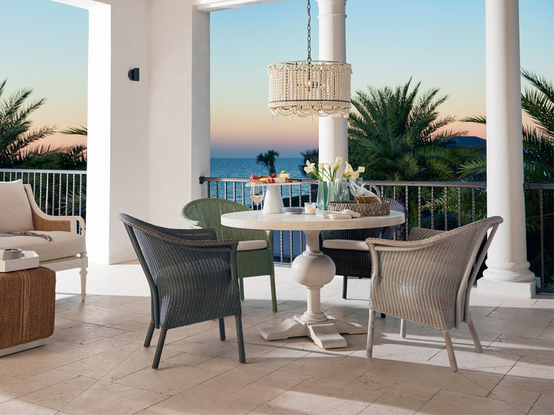 BAR HARBOR DINING & ACCENT CHAIR Atlantic Blue - Dining Chairs - - Greathouse
