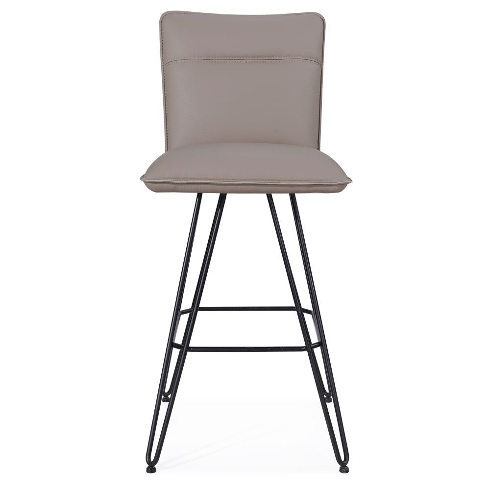 Demi Swivel Counter Stool Taupe - Bar Stools - - Greathouse