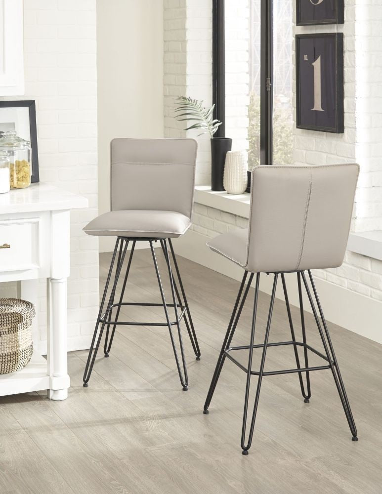 Demi Swivel Bar Stool Taupe