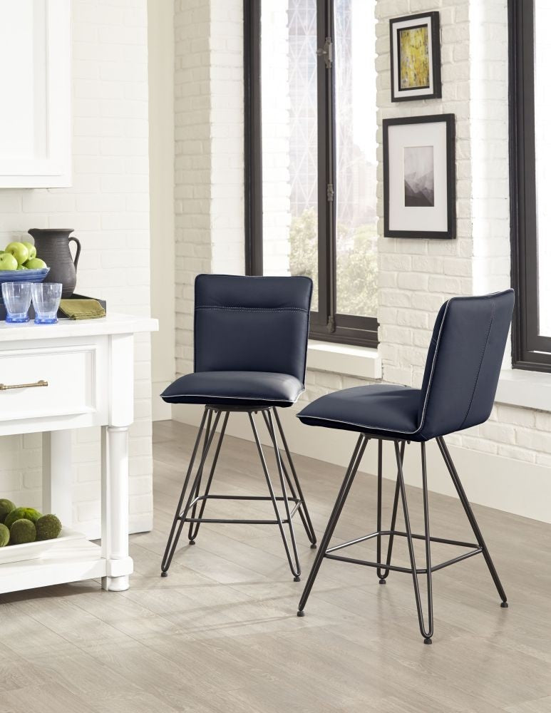 Demi Swivel Bar Stool Cobalt - Bar Stools - - Greathouse