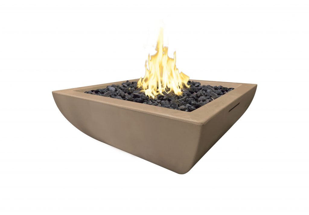 Bordeaux Petite Square Fire Bowl