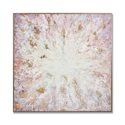 Blooming Dream Hand-Painted Canvas Artwork Oil Painting 48.75 x 48.75 - Framed - Art - - Greathouse