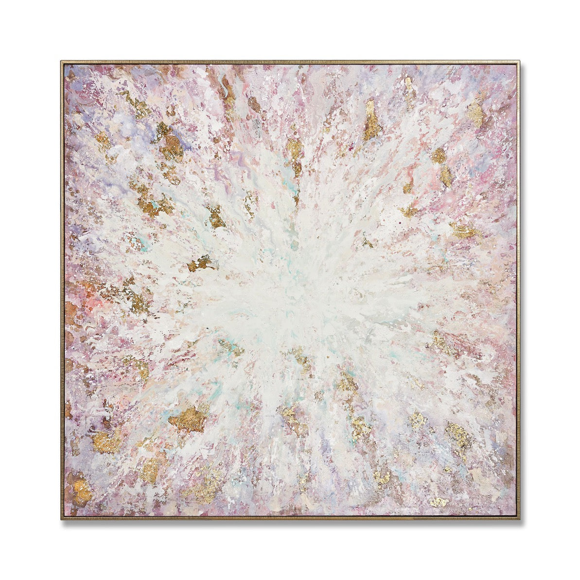 Blooming Dream Hand-Painted Canvas Artwork Oil Painting 48.75 x 48.75 - Framed