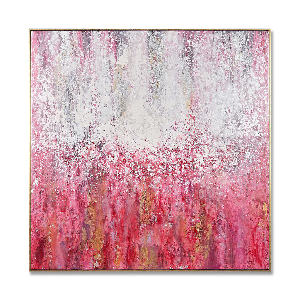 Festive Dream Hand-Painted Canvas Artwork Oil Painting 48.75 x 48.75 - Framed - Art - - Greathouse