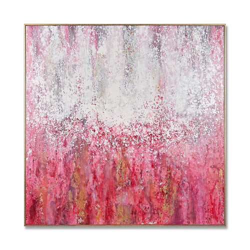 Festive Dream Hand-Painted Canvas Artwork Oil Painting 48.75 x 48.75 - Framed - Art - - Greathouse