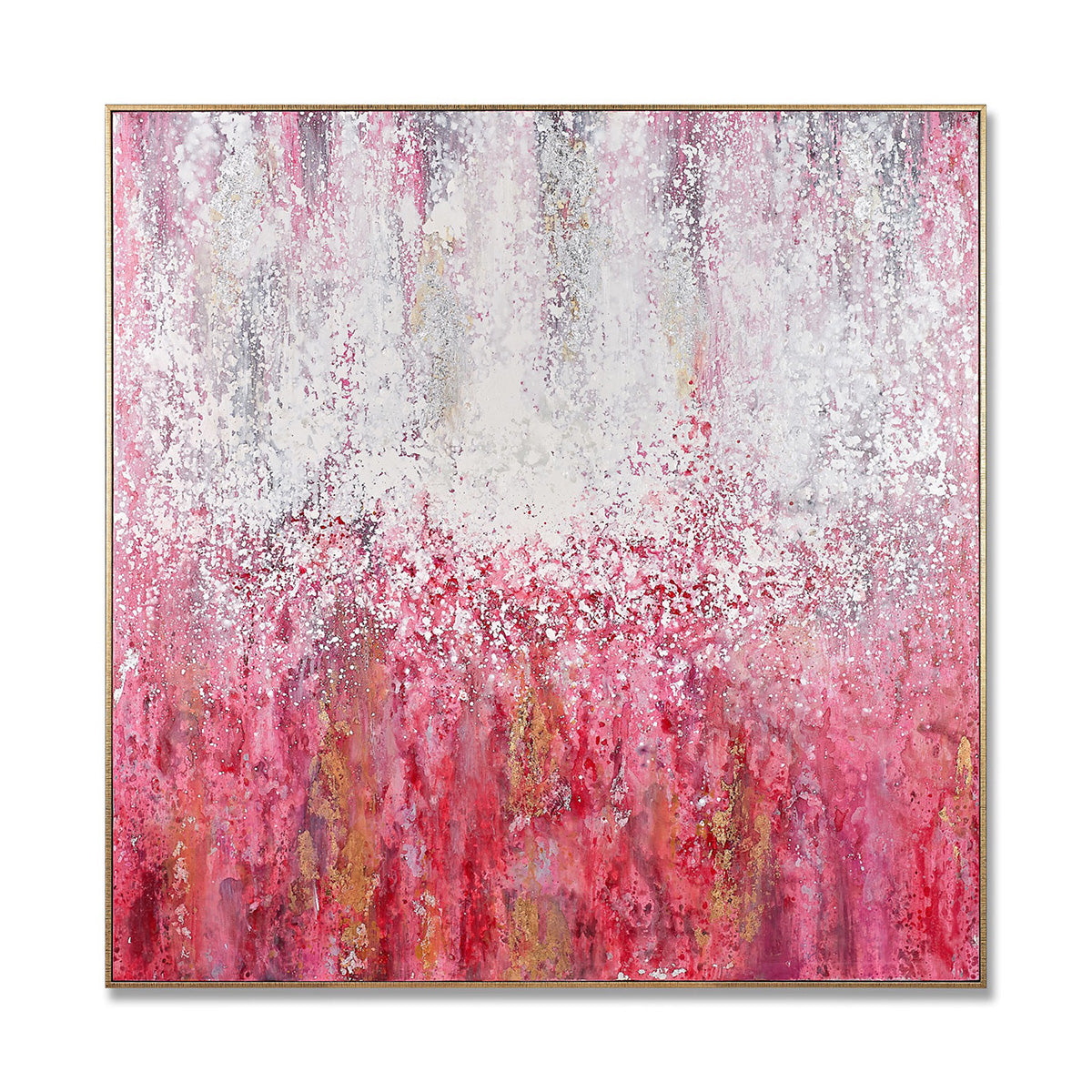 Festive Dream Hand-Painted Canvas Artwork Oil Painting 48.75 x 48.75 - Framed