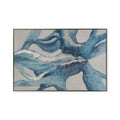Blue Forest Hand-Painted Canvas Artwork Oil Painting 40 x 60 - Framed - Art - - Greathouse