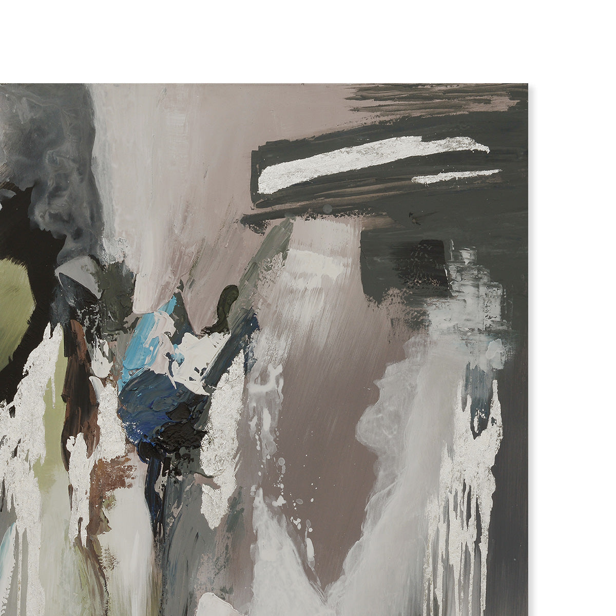 Abstract Afternoon Hand-Painted Canvas Artwork Oil Painting 50 x 50 - Framed