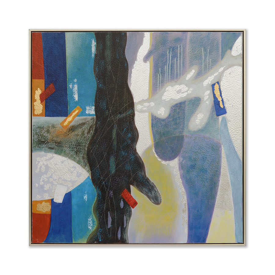 Latin Modern Hand-Painted Canvas Artwork Oil Painting 48" X 48"