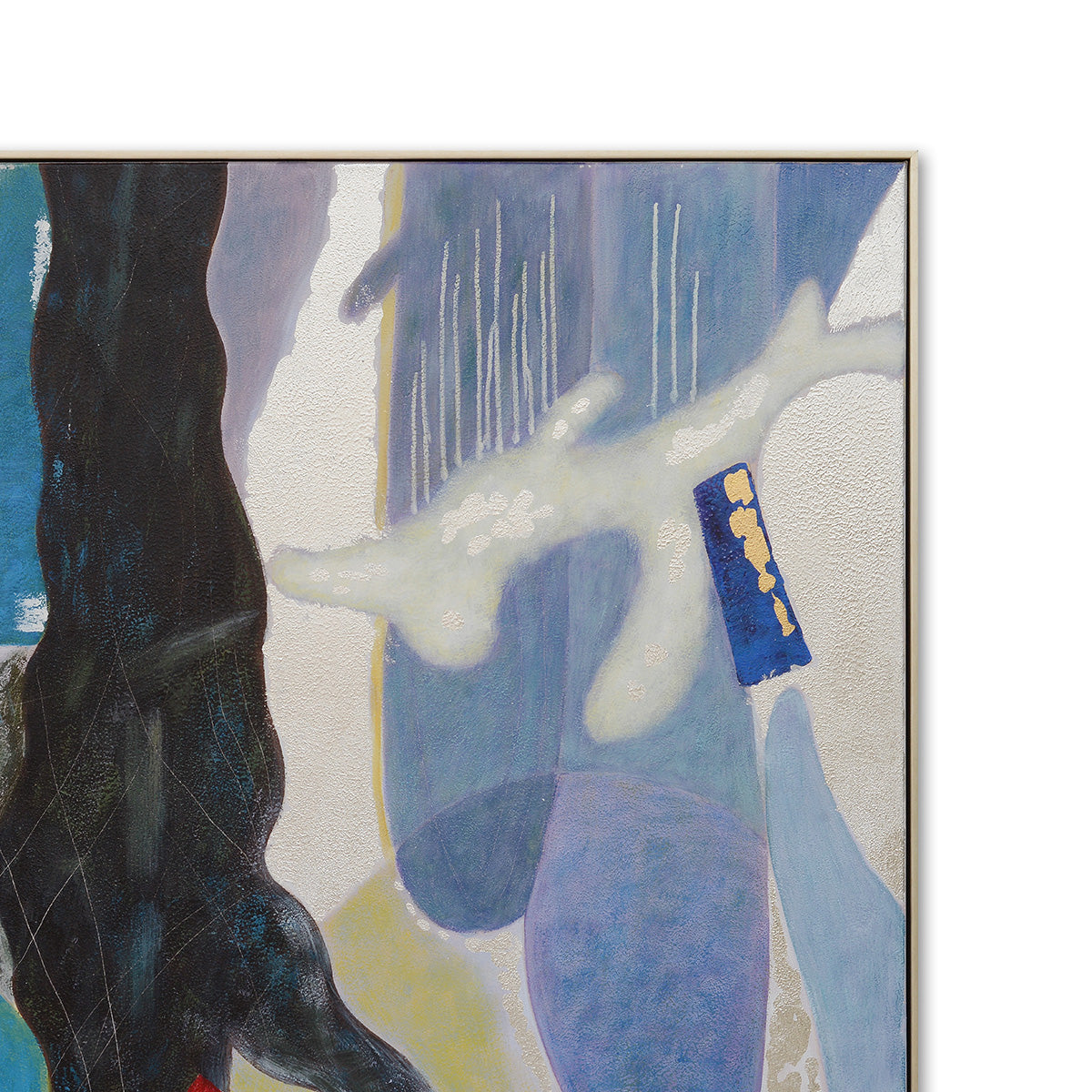 Latin Modern Hand-Painted Canvas Artwork Oil Painting 36 x 36 - Framed