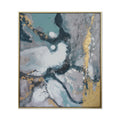 Geode Travel Hand-Painted Canvas Artwork Oil Painting 40 x 48 - Framed - Art - - Greathouse