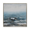Nordic Waves Hand-Painted Canvas Artwork Oil Painting 48 x 48 - Framed