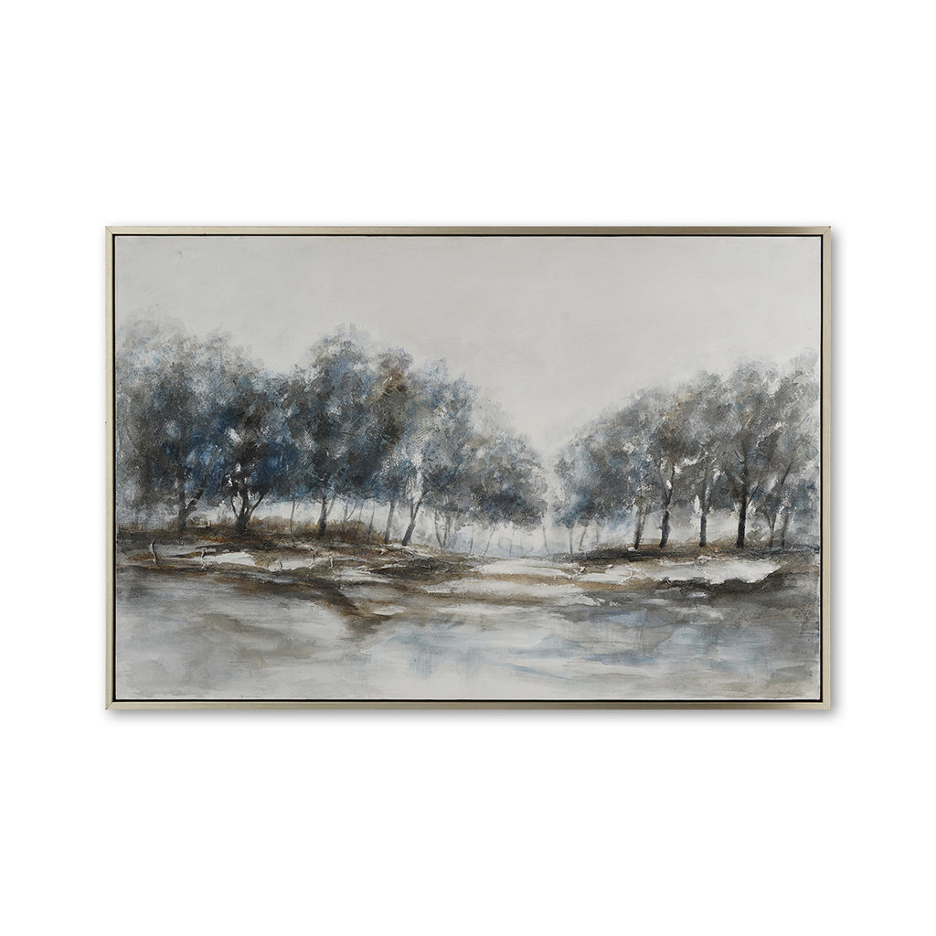 Autumn Afternoon Hand-Painted Canvas Artwork Oil Painting 40 x 60 - Framed - Art - - Greathouse
