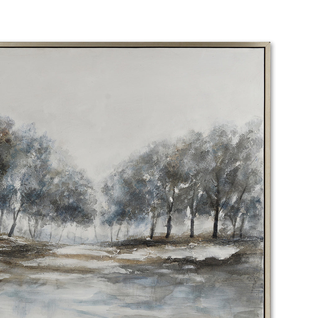 Autumn Afternoon Hand-Painted Canvas Artwork Oil Painting 40 x 60 - Framed - Art - - Greathouse