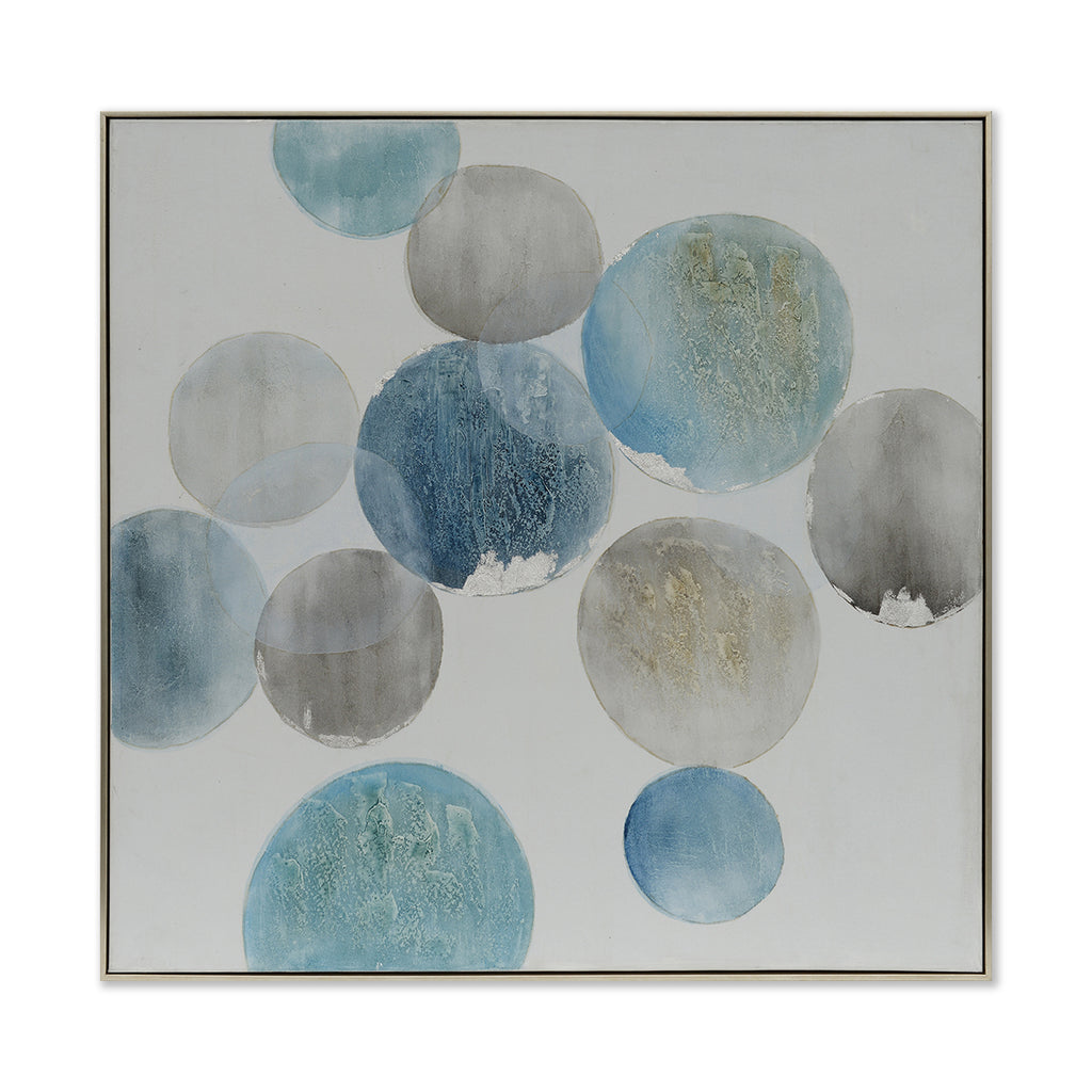 Colorful Bubbles Hand-Painted Canvas Artwork Oil Painting 48" X 48" - Art - - Greathouse
