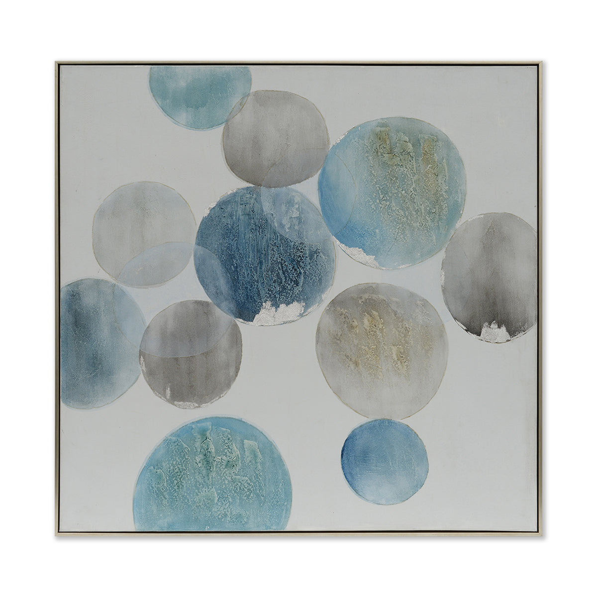 Colorful Bubbles  Hand-Painted Canvas Artwork Oil Painting 48" X 48"