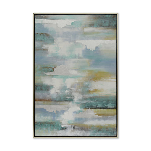 Inspiring Cloud Hand-Painted Canvas Artwork Oil Painting 40 x 60 - Framed - Art - - Greathouse