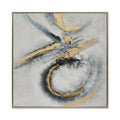 Olympic Gold Hand-Painted Canvas Artwork Oil Painting 50 x 50 - Framed - Art - - Greathouse
