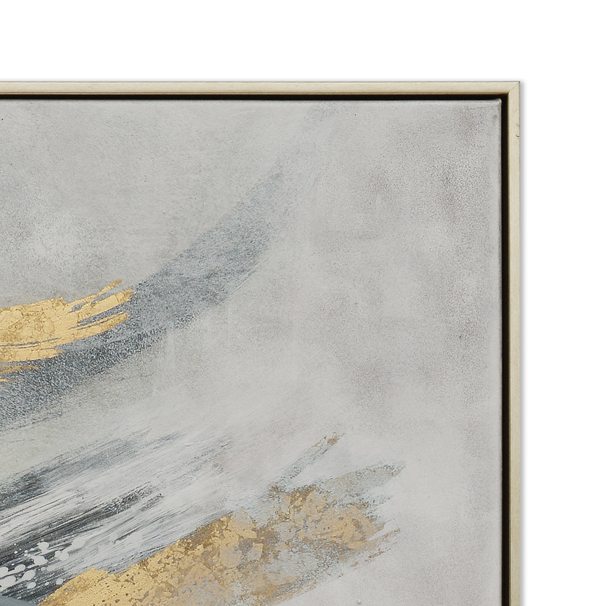 Olympic Gold Hand-Painted Canvas Artwork Oil Painting 50 x 50 - Framed