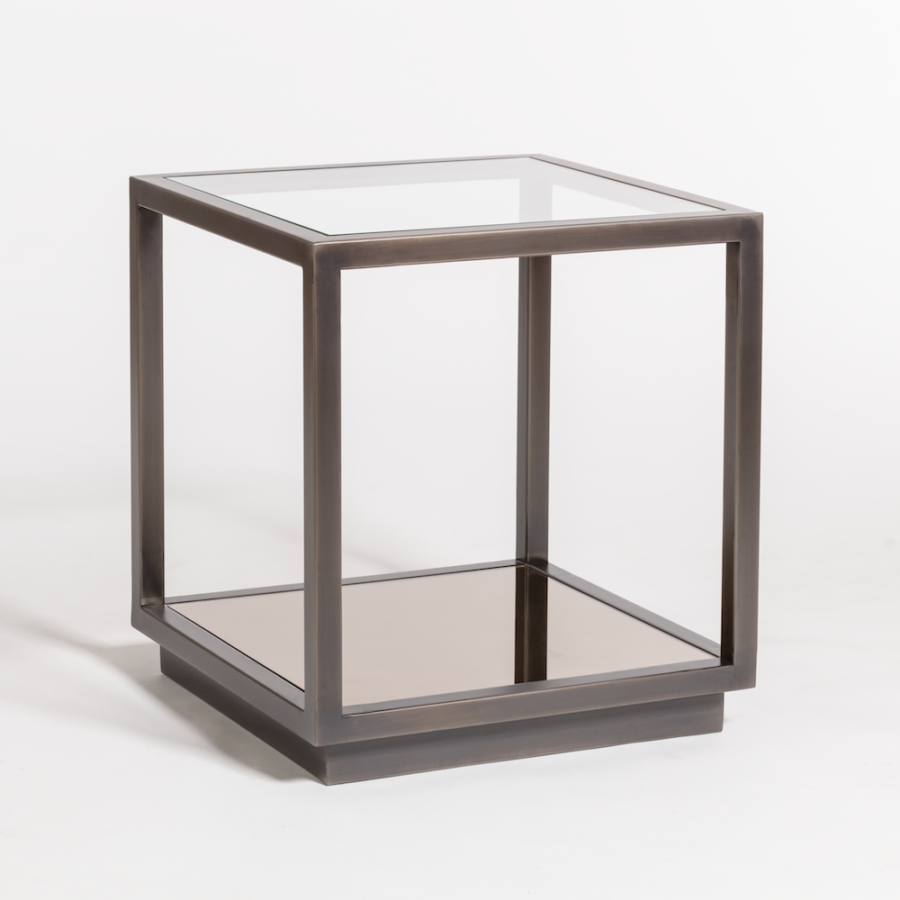 Warren Framed Glass End Table
